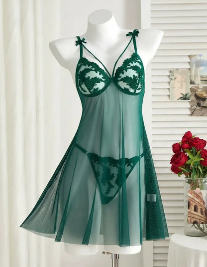 High Stakes Enchantress Sheer Lace Babydoll Lingerie