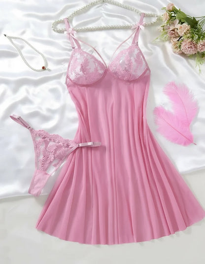 High Stakes Enchantress Sheer Lace Babydoll Lingerie