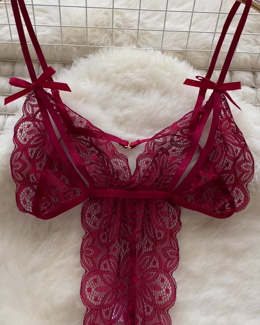 Twilight Charm Lace Teddy Lingerie