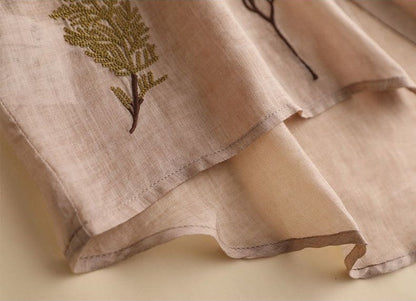 Women’s Oversized Embroidered Cotton Comfort Shirt