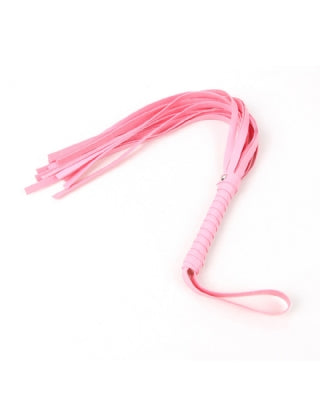 Pink Leather Whip Tease Play Adult Couple