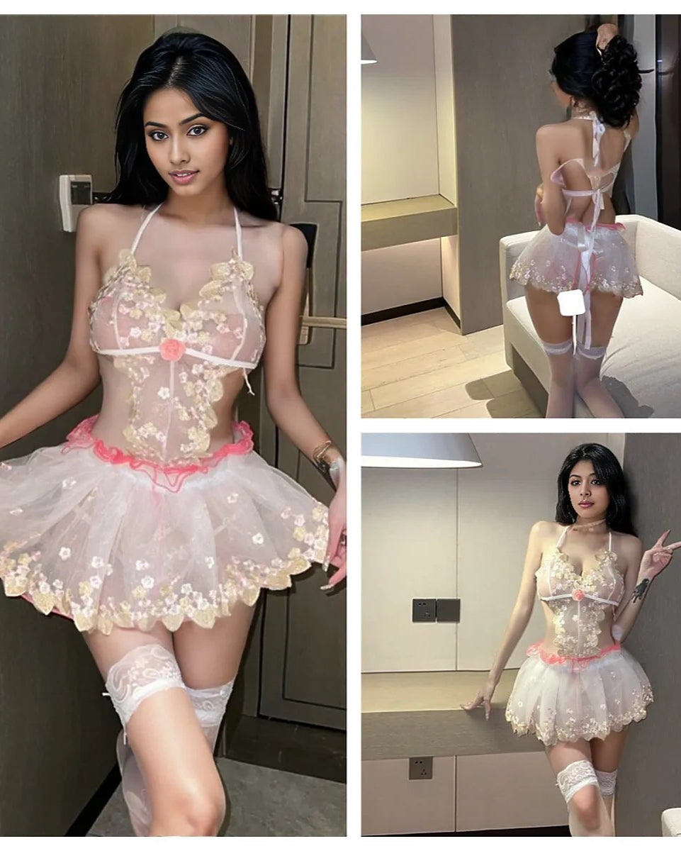 Dainty Delight Floral Lace Nightwear Lingerie