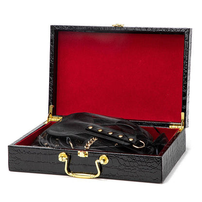 Luxury Black & Gold BDSM Fantasy Kit – 9 -Piece Set