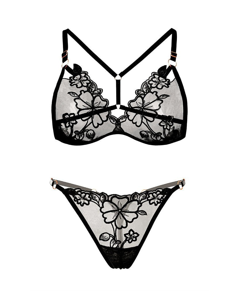 Just One Look Mesh Lingerie Set