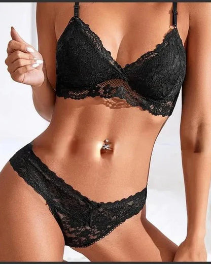 Straight to the Point Lace Lingerie Set