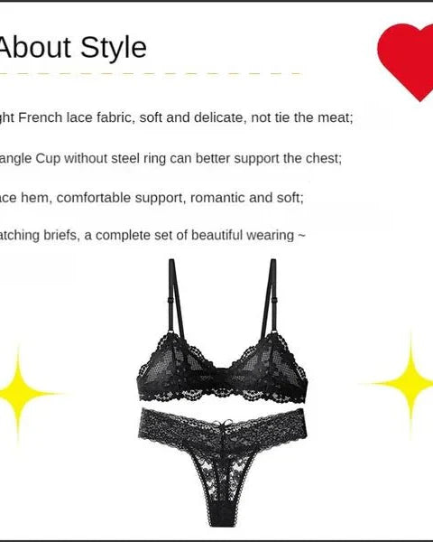 Straight to the Point Lace Lingerie Set