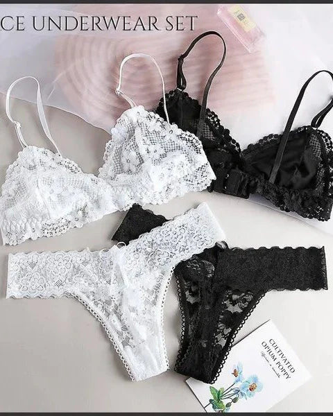 Straight to the Point Lace Lingerie Set