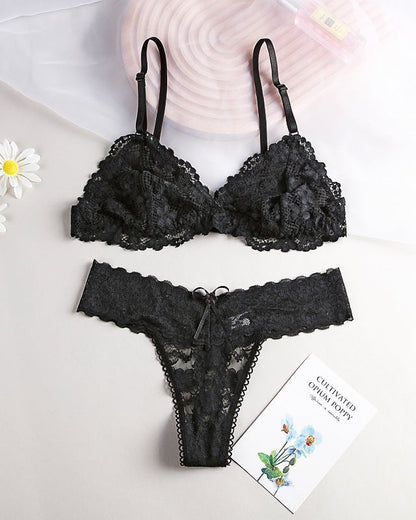Straight to the Point Lace Lingerie Set