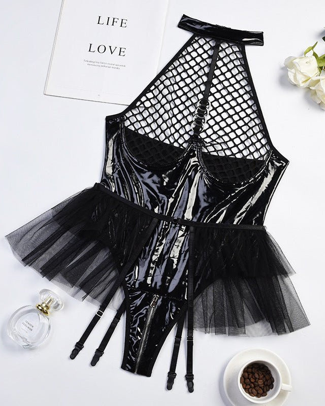 No Safe Word Needed Built-In Bra Harness Lace Lingerie