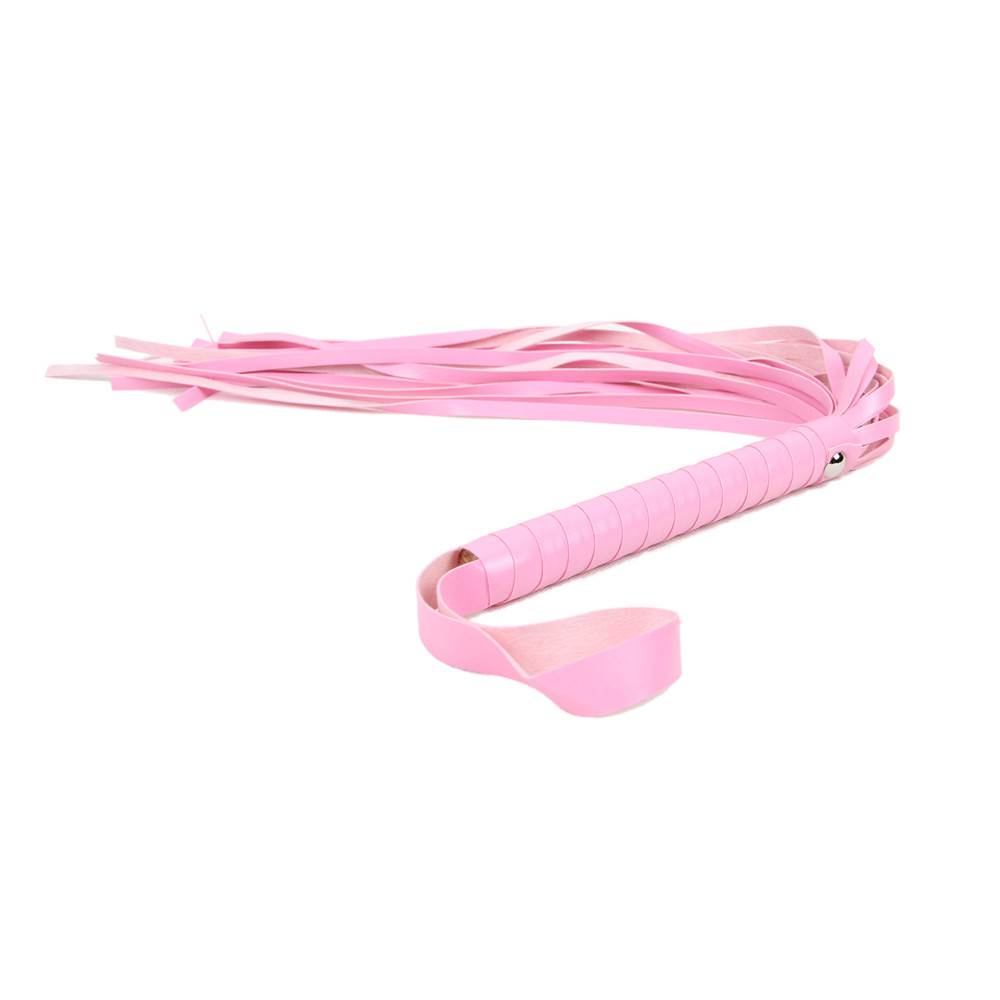 PINK LEATHER BDSM BONDAGE KIT - 8 Pcs