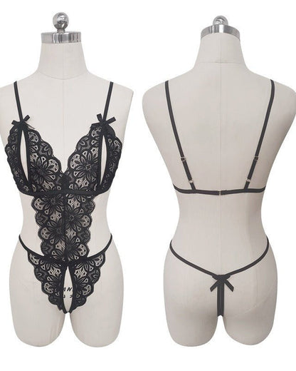 Secret Charm Strappy Lace Teddy Bodysuit Lingerie
