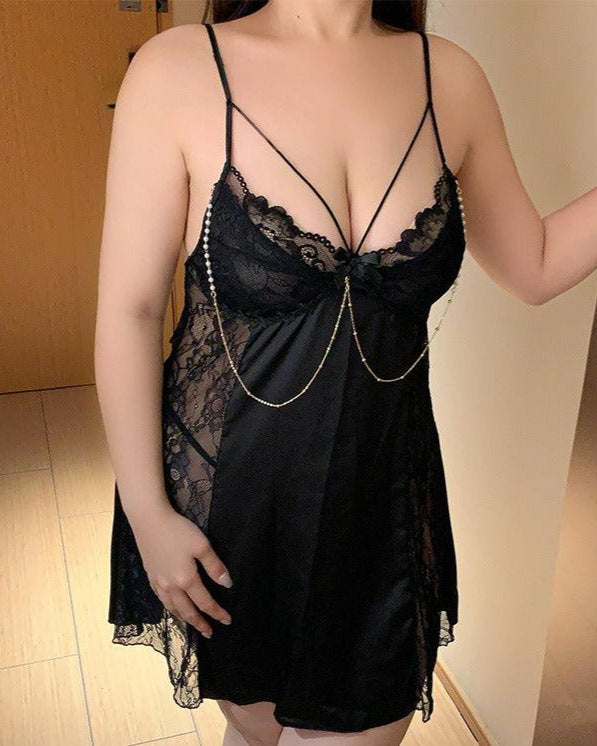 Bad Intentions Lace Babydoll Plus Size Lingerie