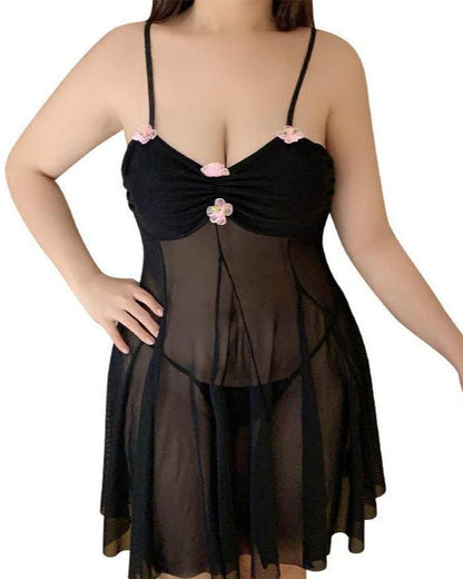 Untamed Passion Plus Size Mesh Lingerie