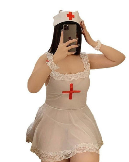 Patient's Favorite Nurse Roleplay Lace Lingerie