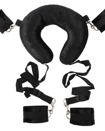 Plush Padded Neck and Wrist Restraint Set