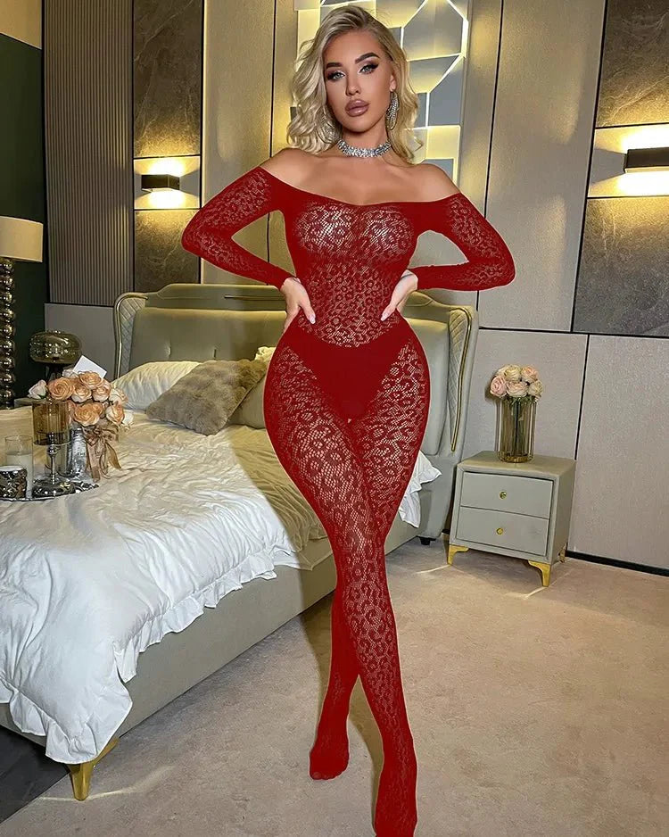 Predator in Prada Energy Leopard Lace Bodystocking