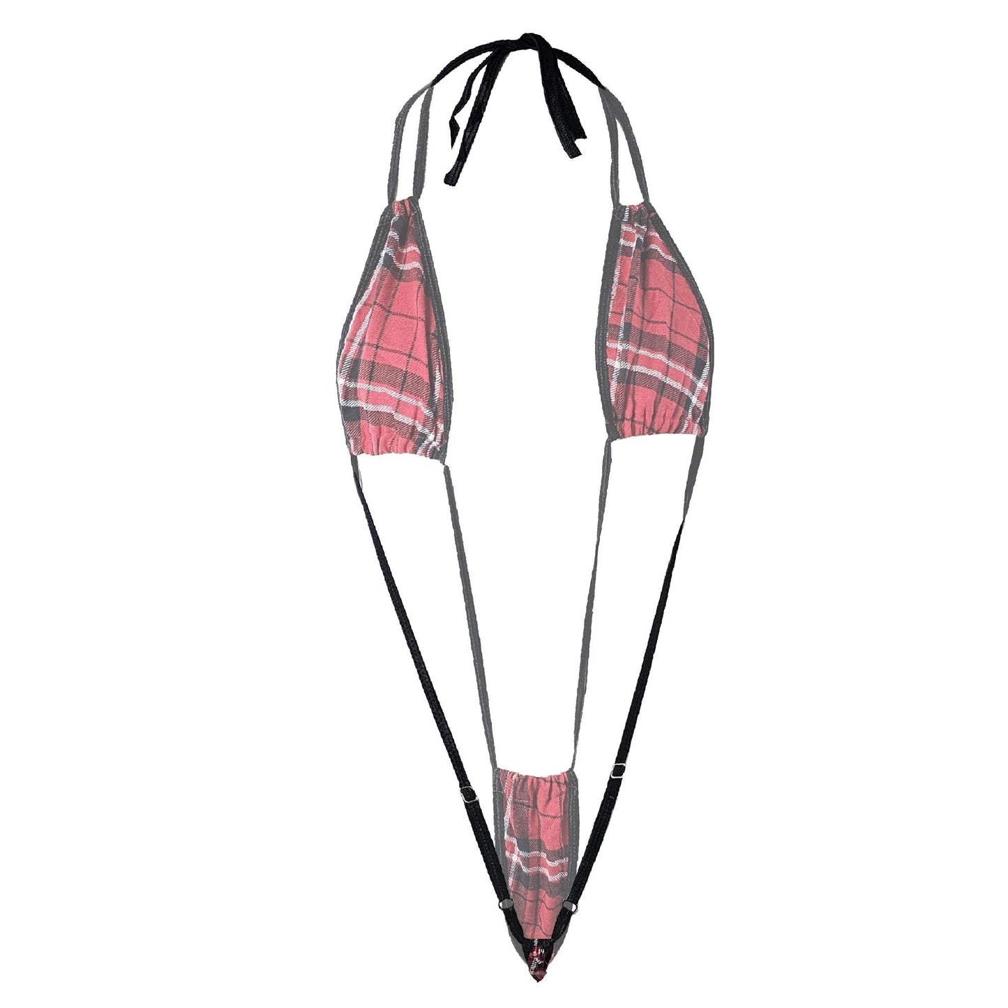 Private Lessons Only Plaid Teddy Lingerie