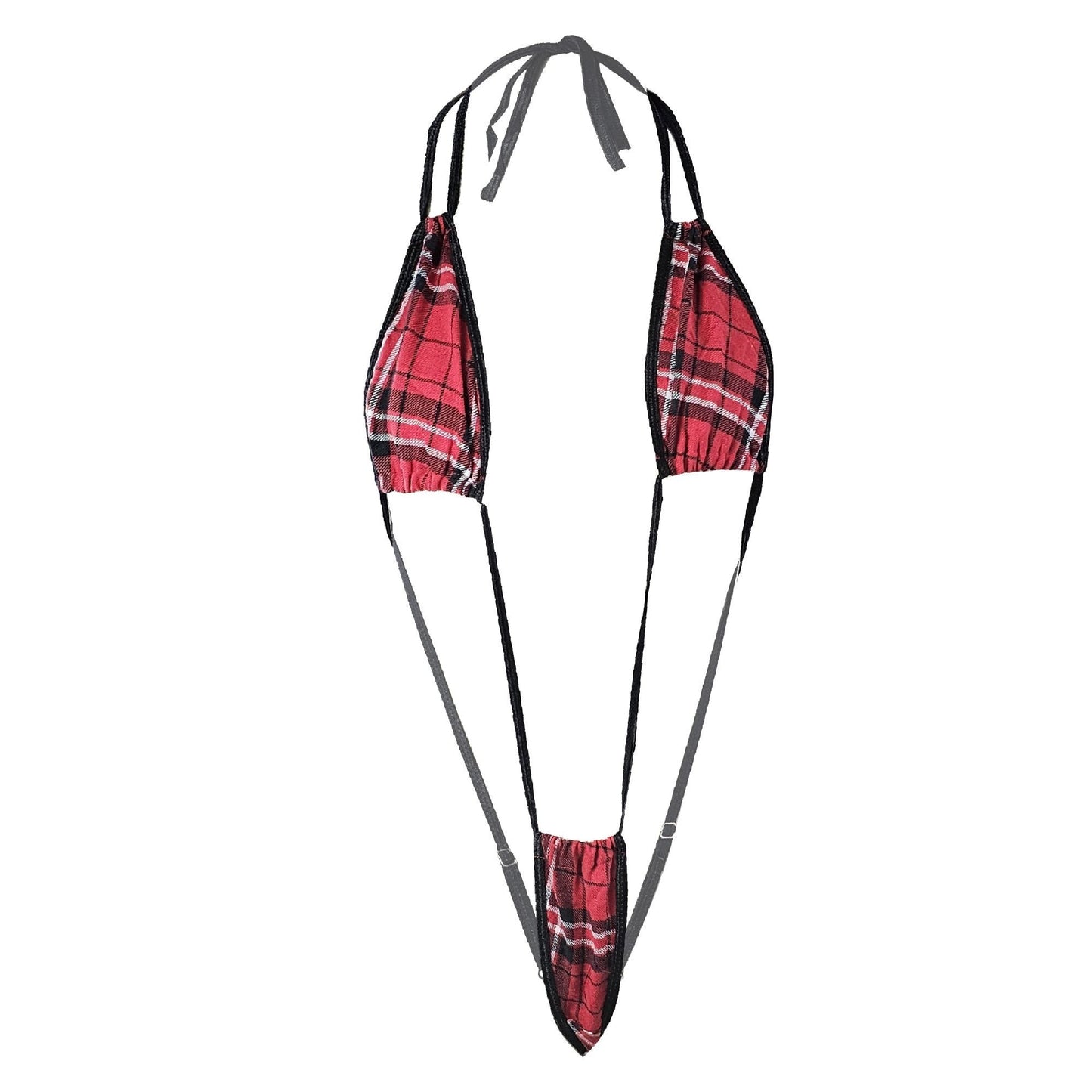 Private Lessons Only Plaid Teddy Lingerie