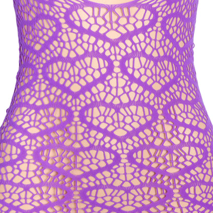 Purple Heart Detail Long Sleeve Dress