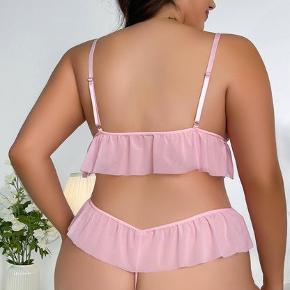 Tickled Pink Plus Size Lace Lingerie