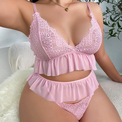 Tickled Pink Plus Size Lace Lingerie