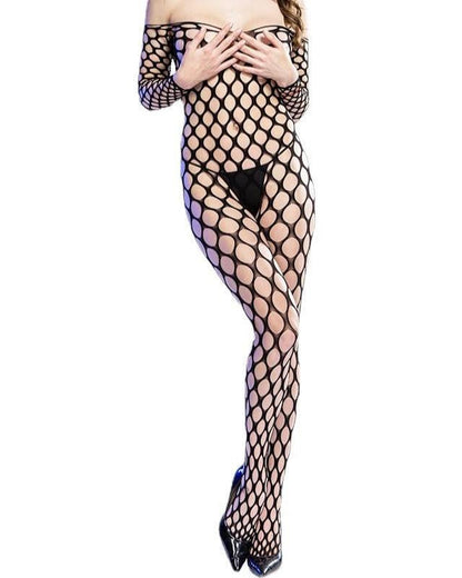 Ultra-Glam Fishnet Body Stocking Lingerie