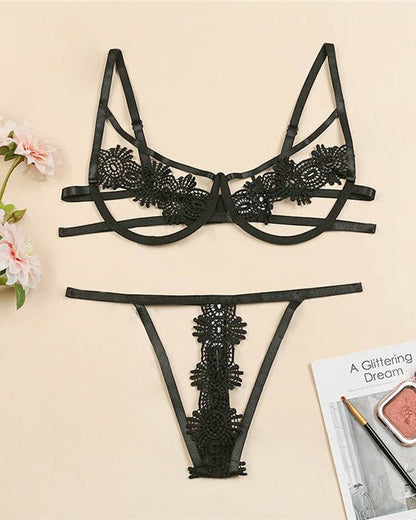 Keep Him Wanting More Two Piece Lace Lingerie
