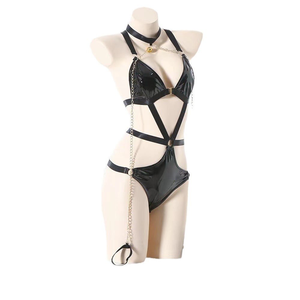 Slaycuffed Latex Harness Leather Lingerie