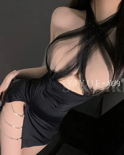 Under NDA Energy Sheer Halter Lingerie