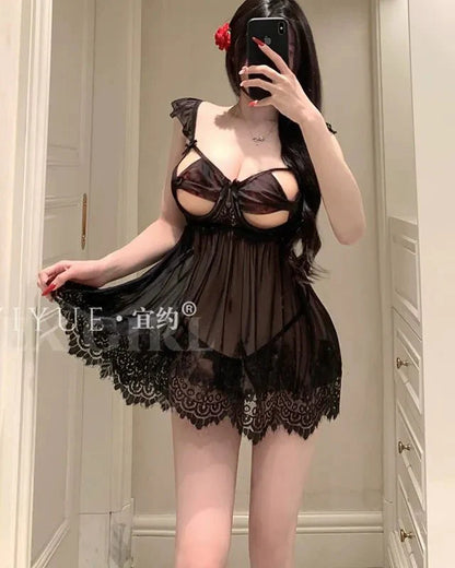Unwrap Me Lace Babydoll Lingerie