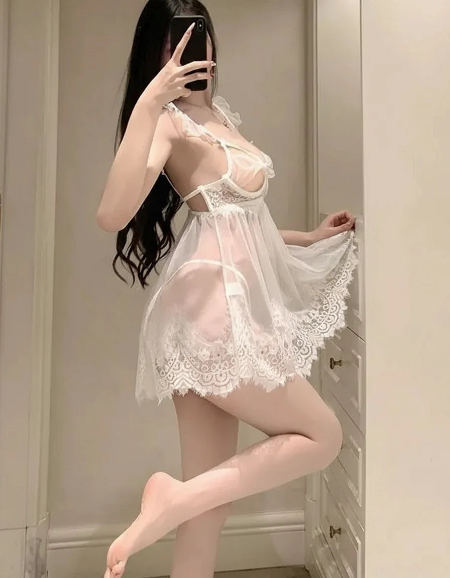 Unwrap Me Lace Babydoll Lingerie