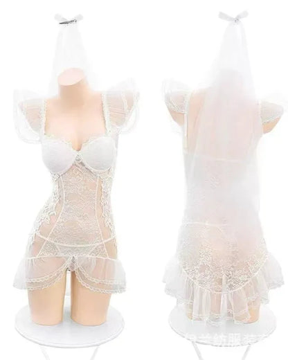 Vow Me Now Lace Corset Lingerie Set