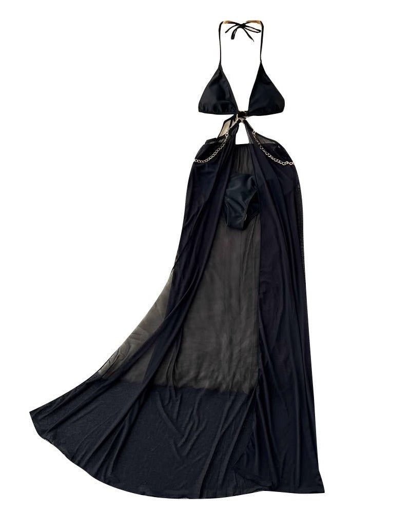 Hotter Than Ever Cutout Long Satin Lingerie