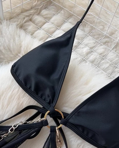 Hotter Than Ever Cutout Long Satin Lingerie