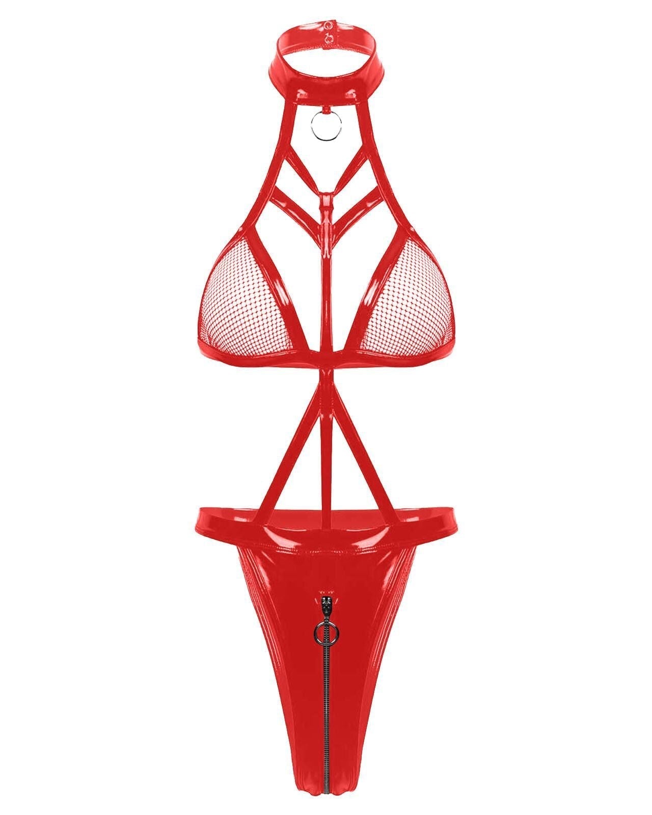 Locked & Loaded PU Babydoll Lingerie