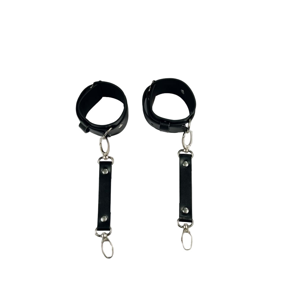 Reckless Nights Leather Handcuff Roleplay