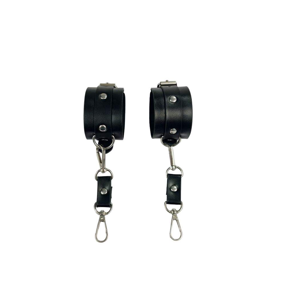 Reckless Nights Leather Handcuff Roleplay