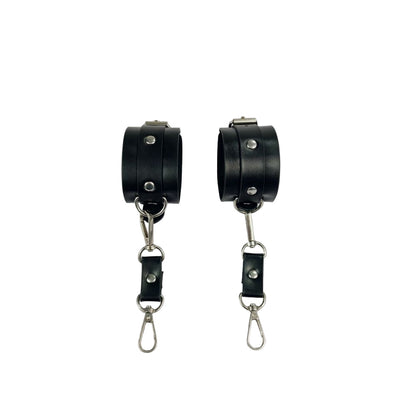 Reckless Nights Leather Handcuff Roleplay
