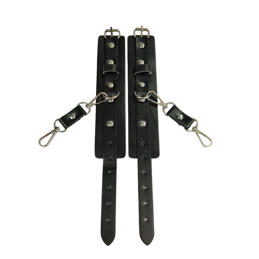 Reckless Nights Leather Handcuff Roleplay